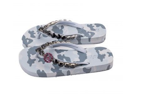 MOO'ILO Schuhe Flipis PEACE Camouflage Grau