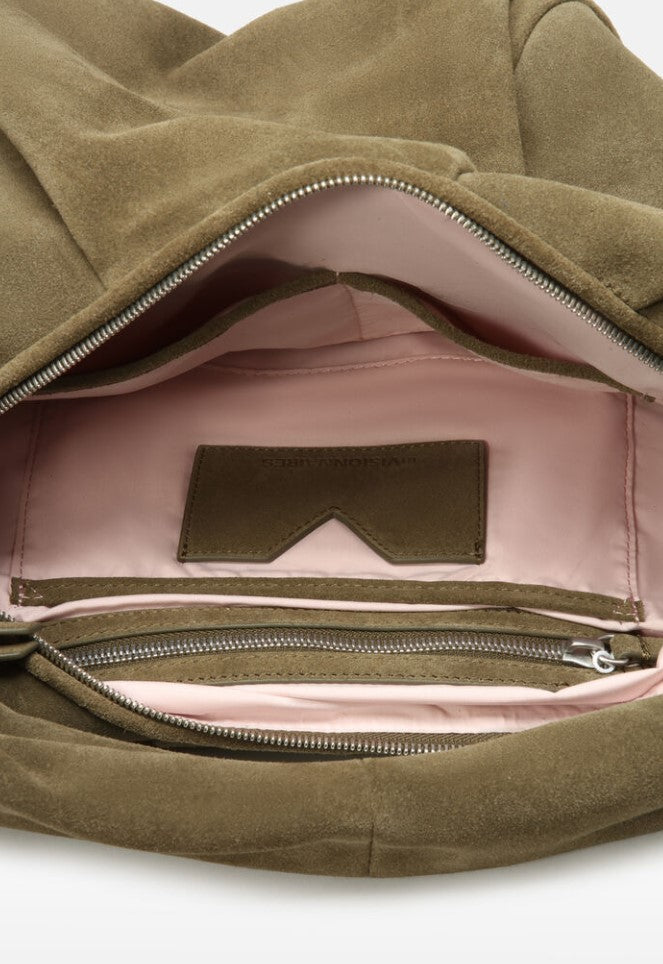 LES VISIONNAIRES Tasche GRETA groß, Farbe Moosgrün / Khaki