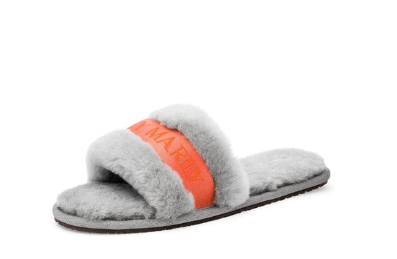 HEY MARLY Schuhe / Hausschuhe Signature Farbe Grey/Orange