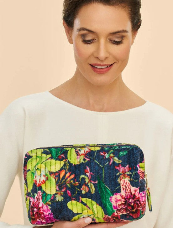 POWDER Kosmetiktasche Vanity Flowers Exotic Evening, Modell groß