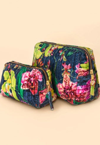 POWDER Kosmetiktasche Vanity Flowers Exotic Evening, Modell groß