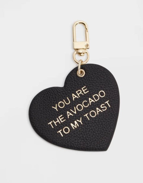 weat Anhänger HERZ Charm für Tasche, Farbe Schwarz