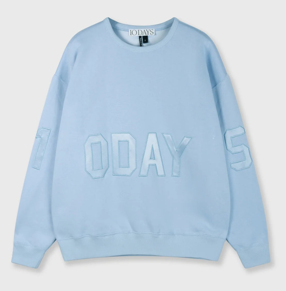 10DAYS Sweatshirt, Farbe Hellblau