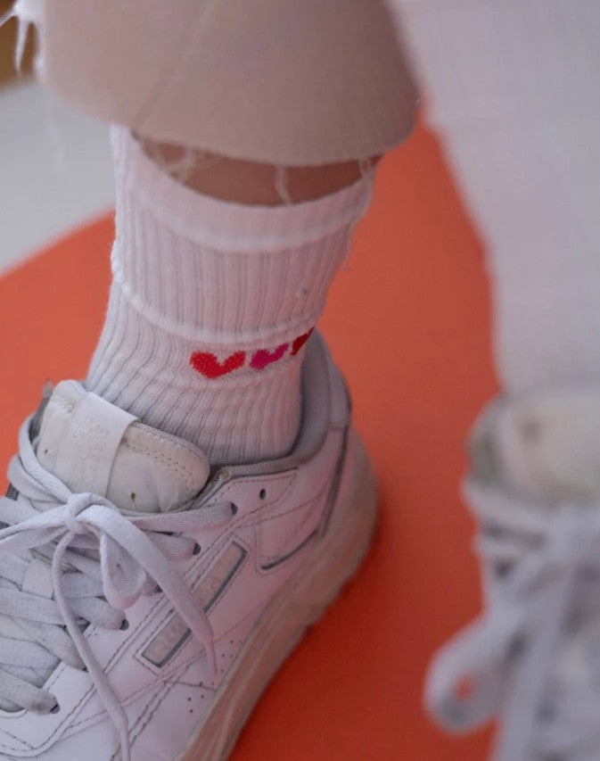OOLEY Socken Icon - Herzen Rot