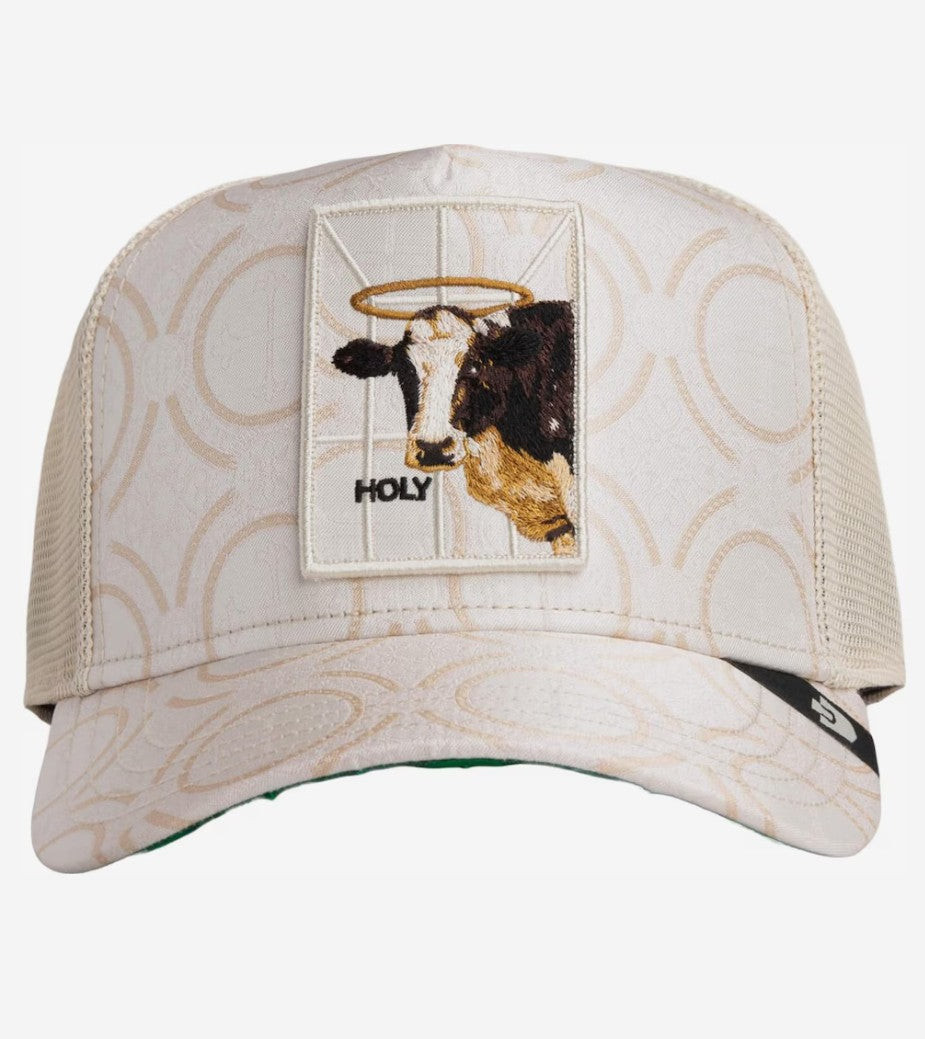 GOORIN BROS Trucker Baseball Cap Religious Chalk HOLY COW Kuh