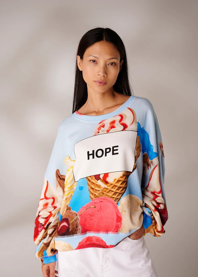 LIV BERGEN Sweatshirt HOPE ice cream