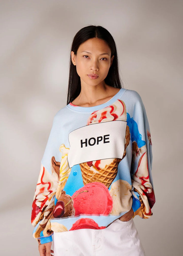 LIV BERGEN Sweatshirt HOPE ice cream