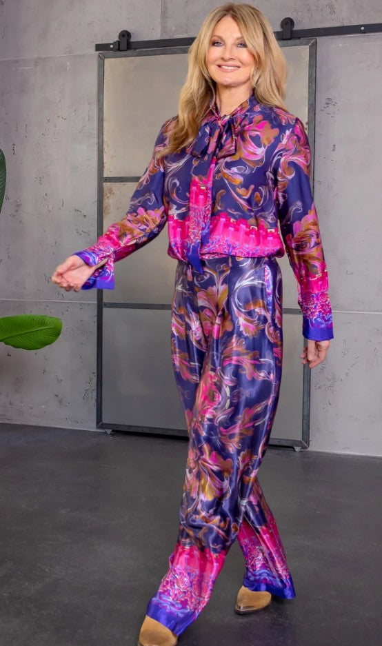 MISS GOODLIFE by FRAUKE LUDOWIG Hose Palazzo Happy Blue
