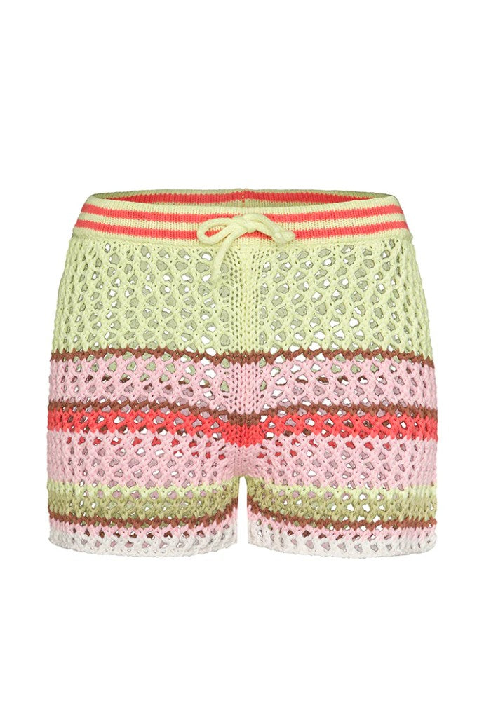 LIV BERGEN Hose / Short Crochet Limette
