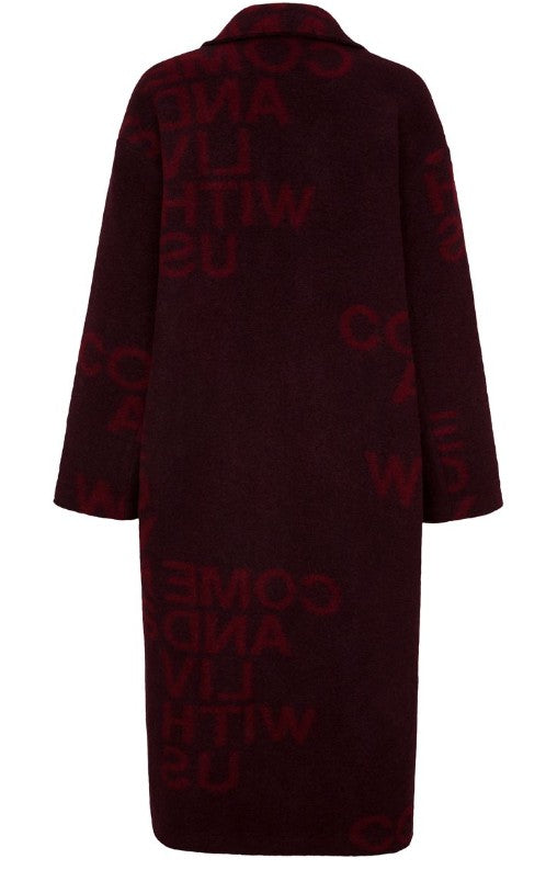 LIV BERGEN Mantel Iceland, Farbe Bordeaux/Wine