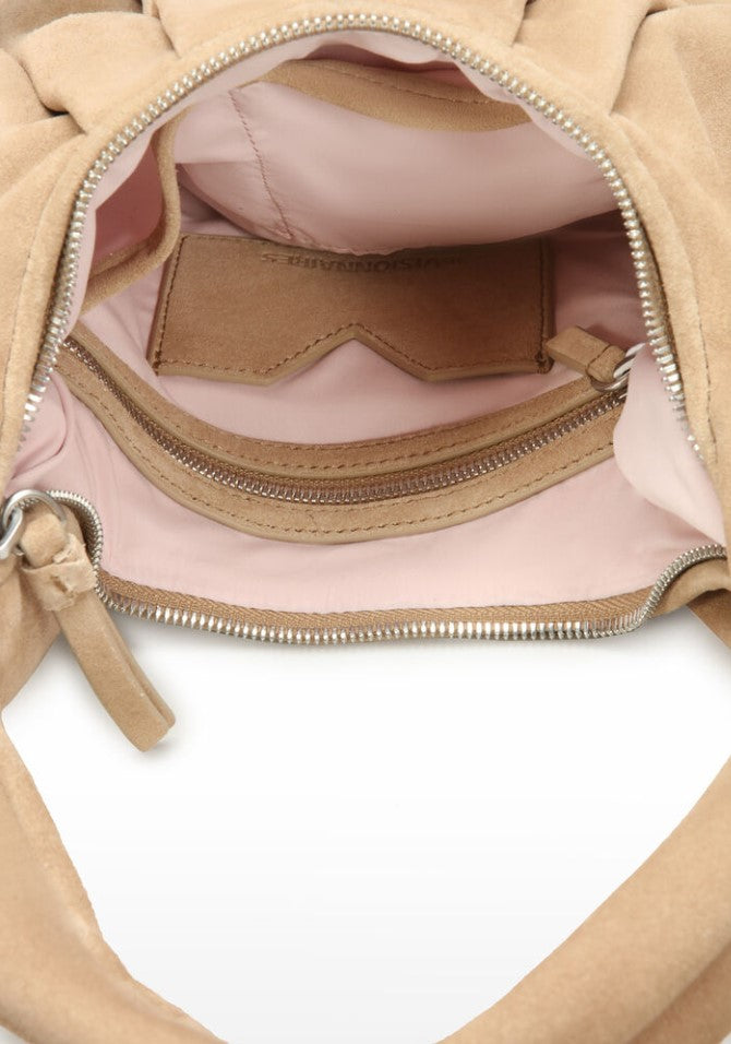 LES VISIONNAIRES Tasche JUWEL klein, Farbe Taupe / Mushroom