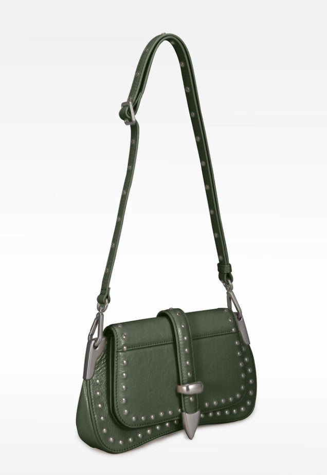 LES VISIONNAIRES Tasche LUNA Westernstyle Festival, Farbe Moosgrün Khaki