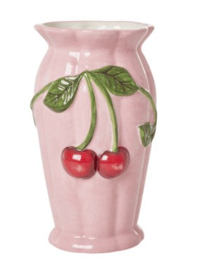 RICE Vase Kirschen Rosa/Rot