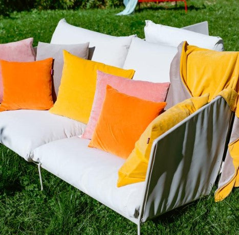 FARBENFREUNDE Kissenhülle quadratisch, Farbe Pink Peach