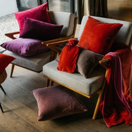 FARBENFREUNDE Kissenhülle quadratisch, Farbe Fuchsia