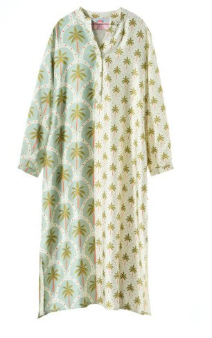 SOULKATHRINE Kleid Palmen, lang