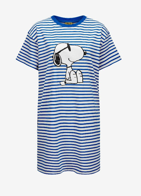 CODELLO T-Shirt Kleid Peanuts™ Snoopy aus Baumwolle, Farbe Blau