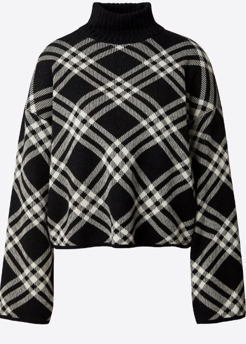 EDITED Pullover Kori, Farbe Schwarz/Weiß