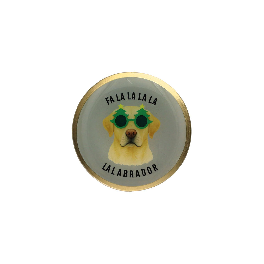 GIFTCOMPANY Glasteller LOVE PLATE LABRADOR, Farbe Beige