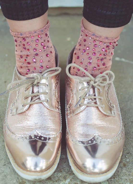 DAILYSOCKS Glitzersocken Laila, Farbe Pink
