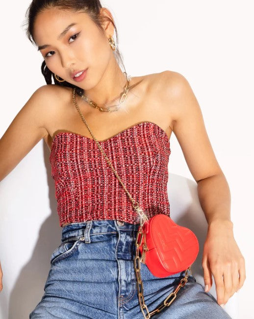 weat Tasche HEART BAG, Farbe Lipstick Rot