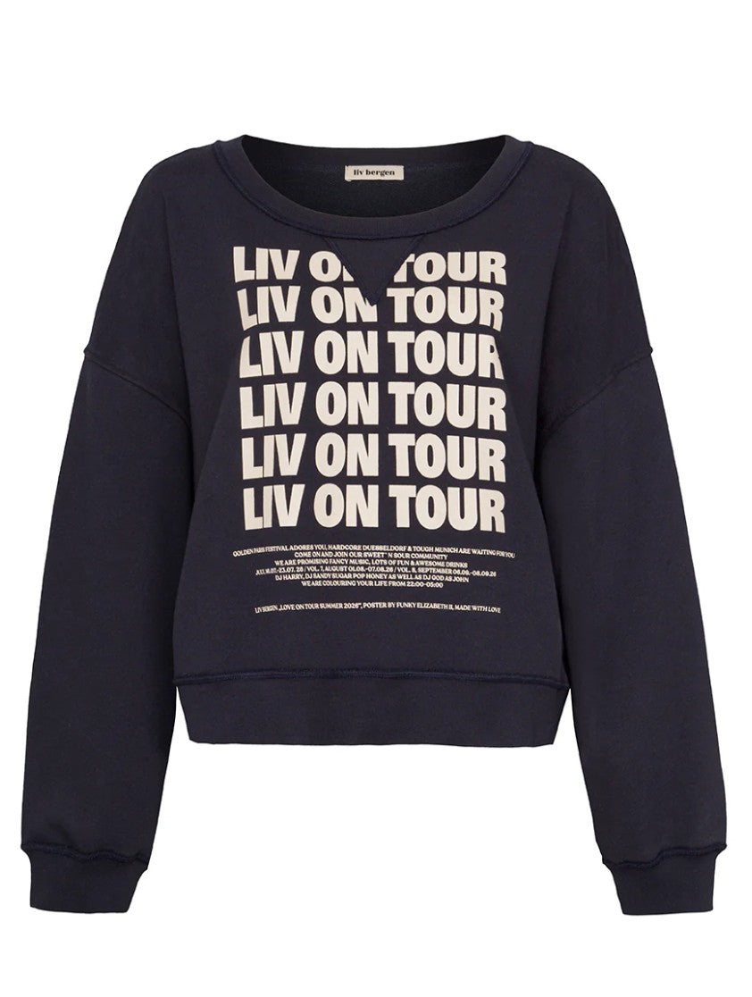 LIV BERGEN Sweatshirt LIV ON TOUR, Farbe Navy