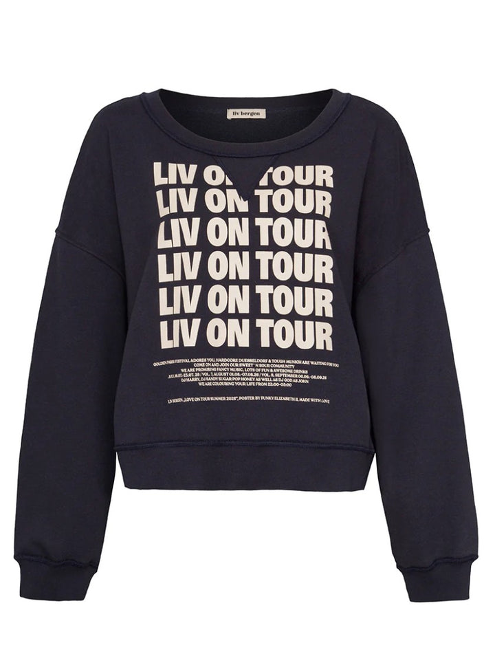 LIV BERGEN Sweatshirt LIV ON TOUR, Farbe Navy