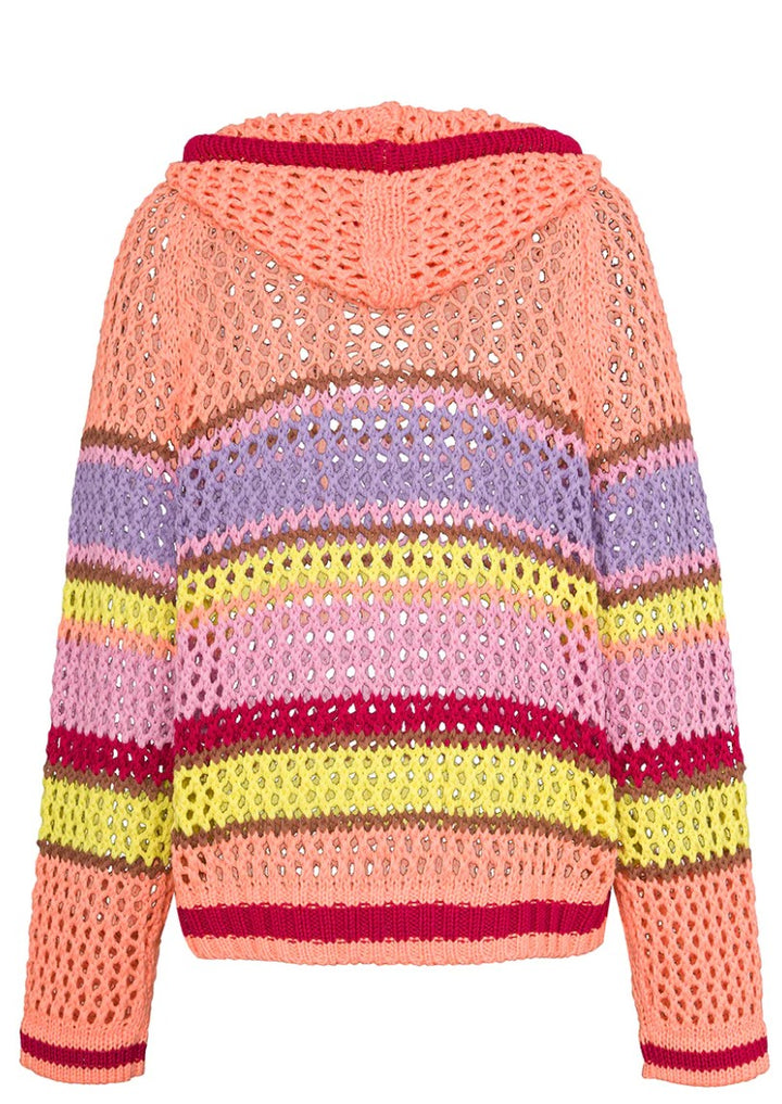 LIV BERGEN Hoodie Crochet Melone