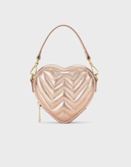 weat Tasche HEART BAG, Farbe Metallic Rosa