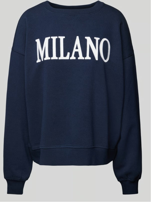 GINA TRICOT Sweatshirt Milano, Farbe Dunkelblau