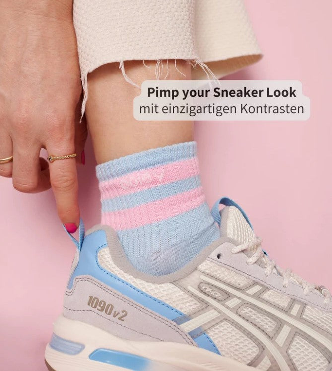 OOLEY Socken MIDI Pastel - Ocean Breeze Doppelpack