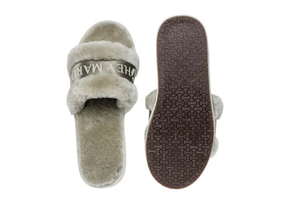 HEY MARLY Schuhe / Hausschuhe Signature Farbe Olive Grün / Khaki