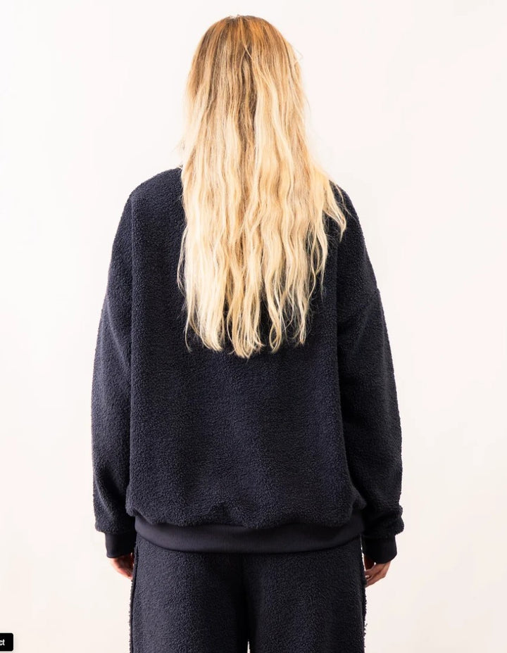 OUTRYGHT Sweatshirt OUJILO mit kleinem Kragen, Farbe Charcoal