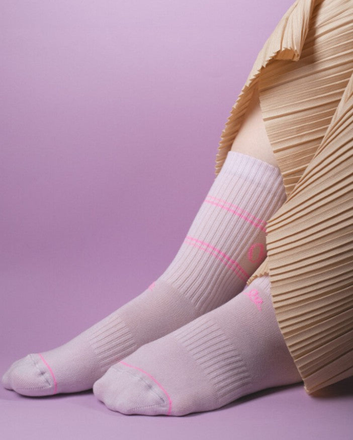 OOLEY Socken Pastel Neon Pink