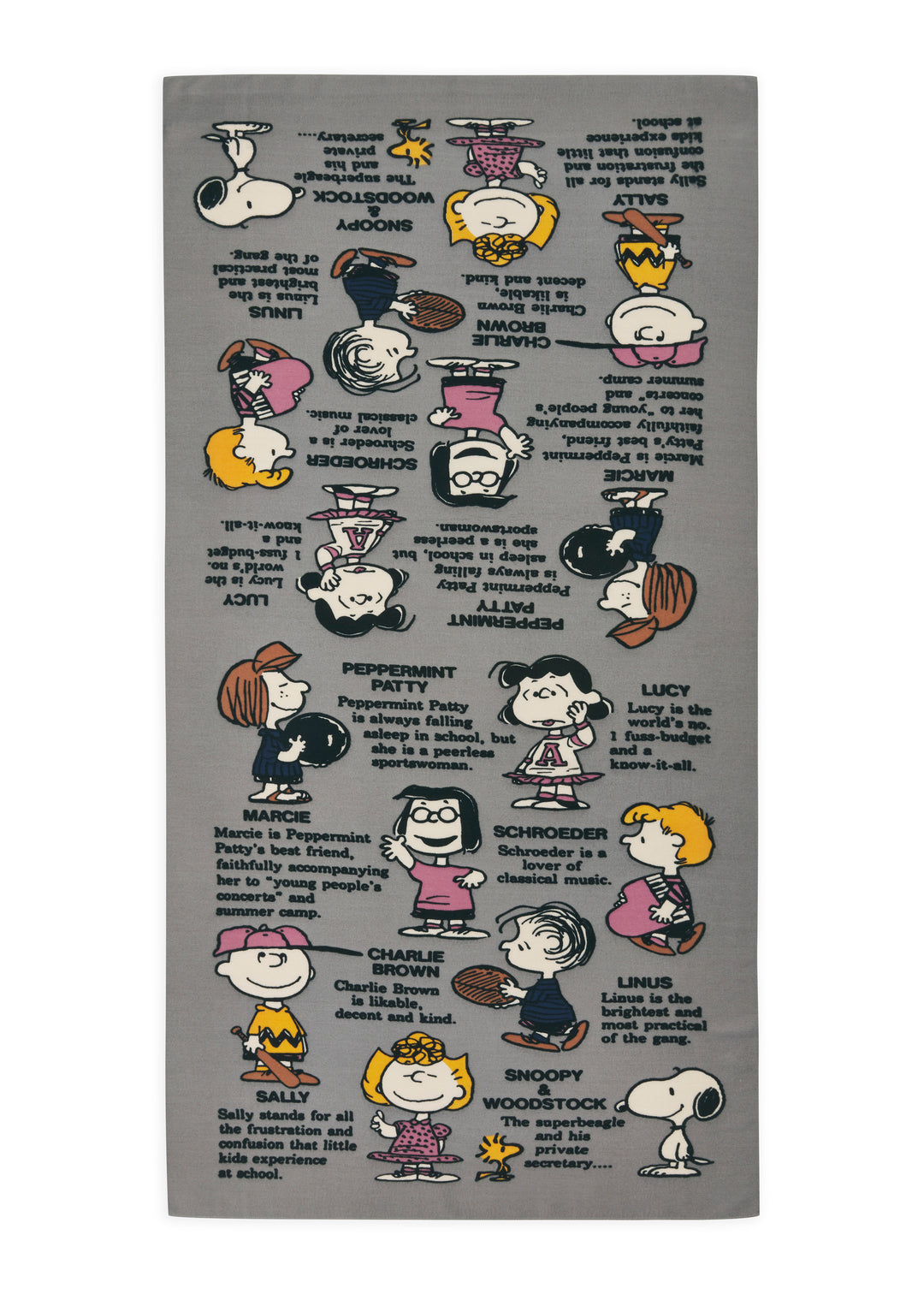 CODELLO Schal Peanuts™ Snoopy, Peanuts all over, Farbe Grau