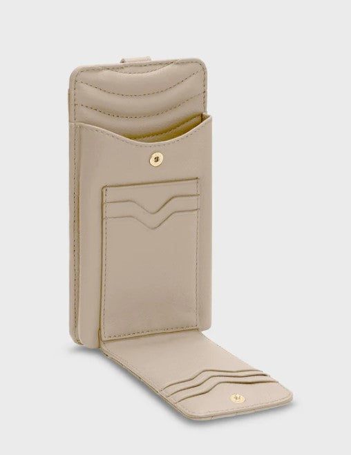 weat Phone Wallet, Handy Tasche und Geldbeutel, Farbe Taupe
