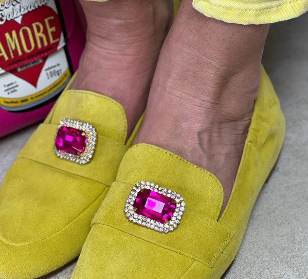MAXIMONDÄN Schuhclips Glitzer Stone Brilliant "Mailand", Farbe Pink
