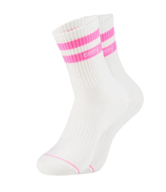 OOLEY Socken Streetmood Light White Neon Pink