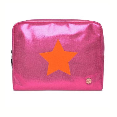 CUTE STUFF Kosmetiktasche Star Pink/Orange