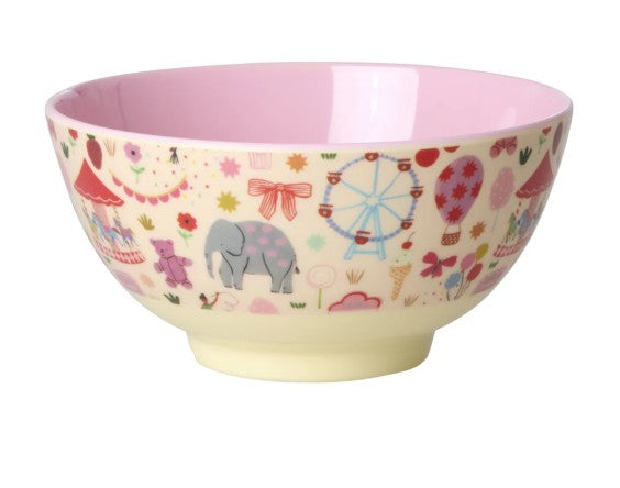 RICE Schüssel Melamin, ZIRKUS PINK