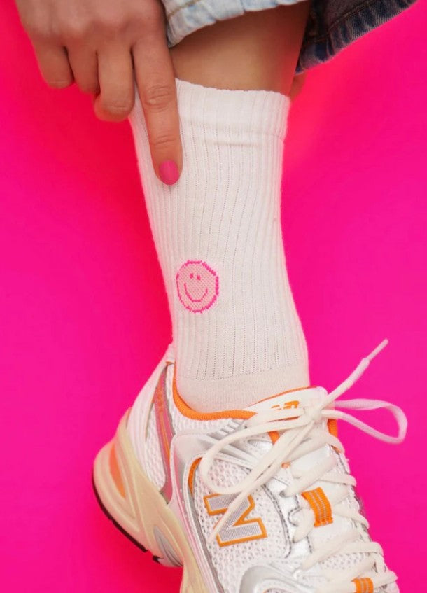 OOLEY Socken Icon - Pink Smile