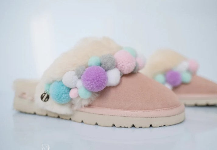ZAZASHOO SCHUHE Pom Pom Pastel
