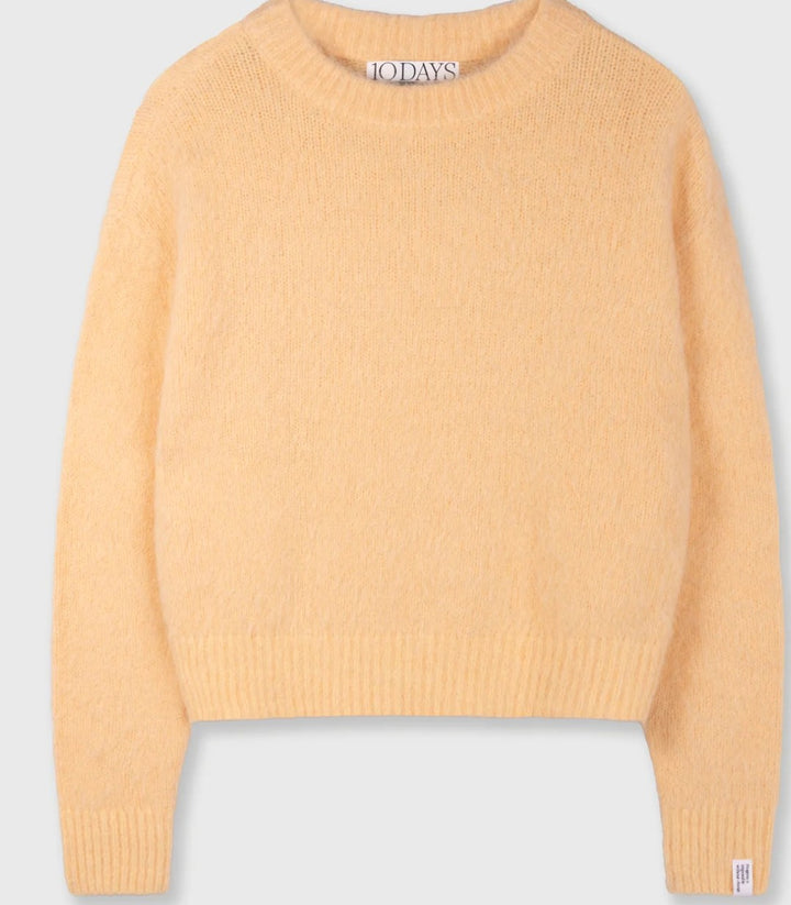 10DAYS Pullover flauschig, Farbe Pastel Mango