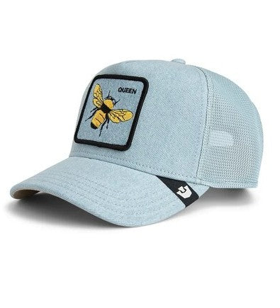 GOORIN BROS Trucker Baseball Cap QUEEN Biene in Denimoptik