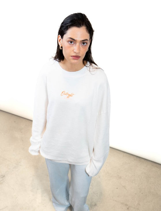 OUTRYGHT Sweatshirt OUQUINN, Teddyfell Farbe Chalk