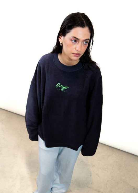 OUTRYGHT Sweatshirt OUQUINN, Teddyfell Farbe Charcoal