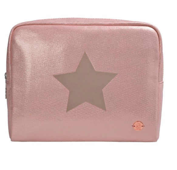 CUTE STUFF Kosmetiktasche Star Rosé Gold/Beige