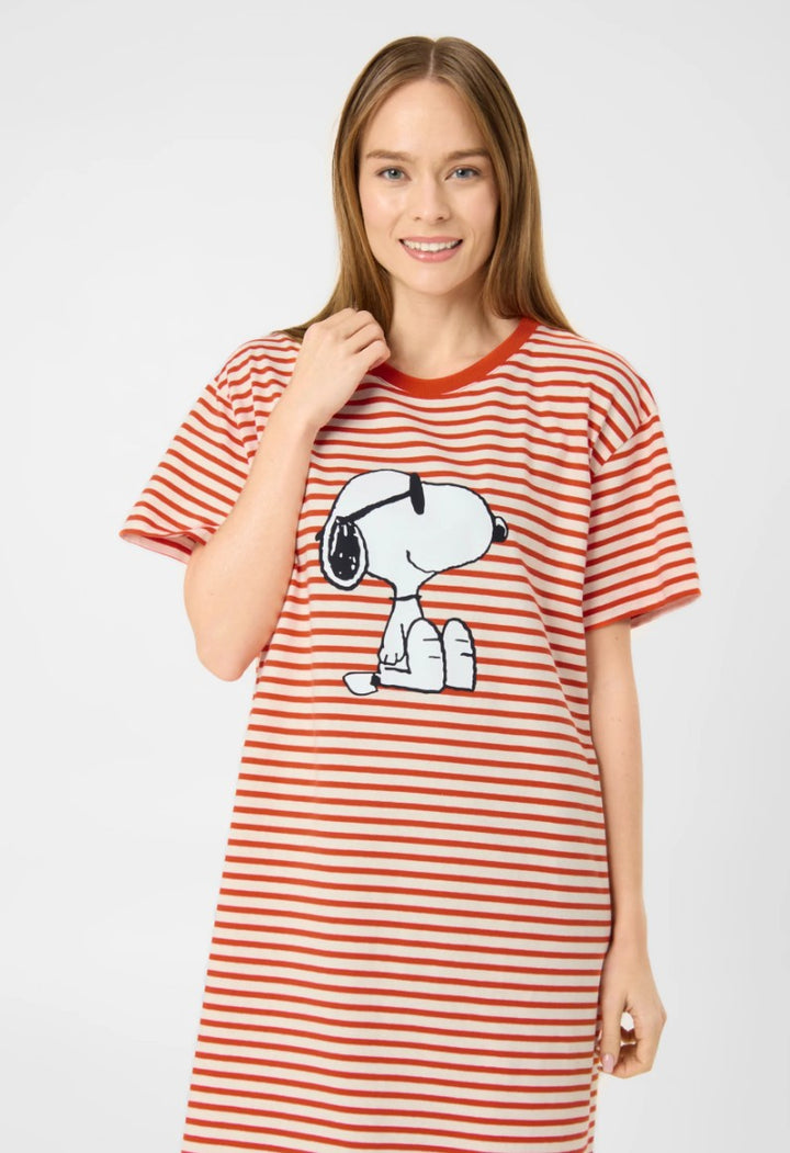 CODELLO T-Shirt Kleid Peanuts™ Snoopy aus Baumwolle, Farbe Rot