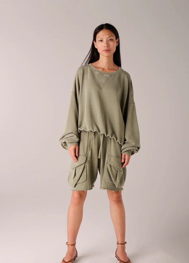 LIV BERGEN Sweatshirt Vintage Khaki