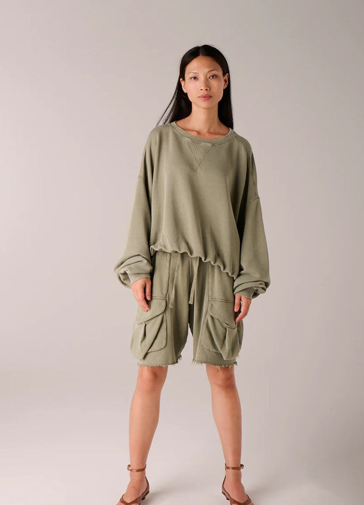 LIV BERGEN Sweatshirt Vintage Khaki